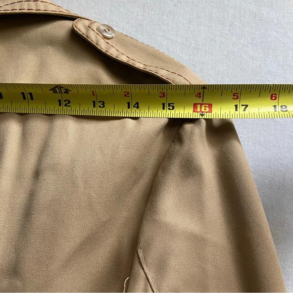 Vintage PJ Phonenix  Stoffels removable fleece vest button trench Jacket Sz S - Picture 10 of 13